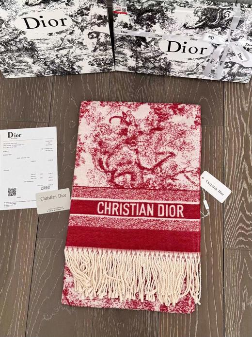 D111909动物园满印提花羊绒流苏围巾披肩围巾两用款 商品图3