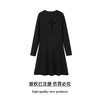 奢姿大码女装2025冬季蝴蝶结钻饰圆领连衣裙胖妹妹时尚针织裙子9854870579 商品缩略图1