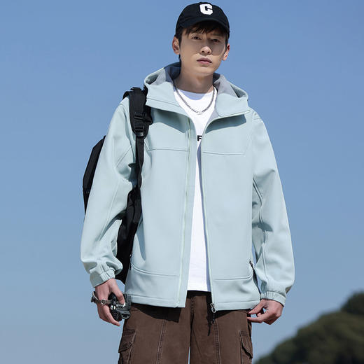 【专属】鸟家同款面料【诗班雅 软壳机能冲锋夹克】防风、抗寒保暖、防刮轻便、不挑年龄、不挑场合、男女同款、单穿/内搭都可！ 商品图4