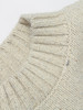 冬新款米白色花纱半高领毛衣 宽松慵懒风针织衫 复古质感百搭打底上衣 商品缩略图2