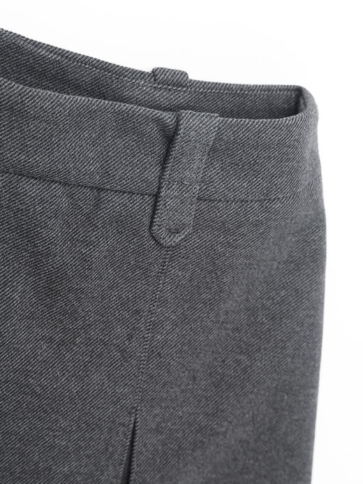 秋冬新款深灰色高腰百褶裙 学院风短款 A 字裙 显瘦减龄 JK 风半身裙 商品图2