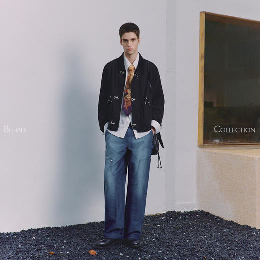 714street高端线BEHALF Moleskin法工百年面料鼹鼠皮水洗马骝长裤 商品图3