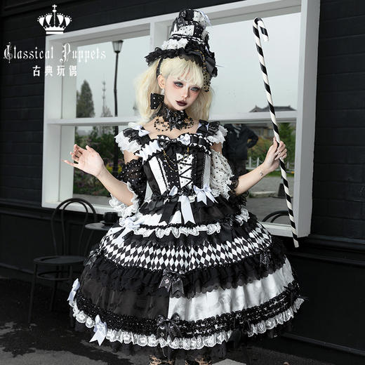 【全款预售】安东尼蛋糕日常OP 小丑少女组 古典玩偶 Lolita【2026年8月31日起发货】 商品图5