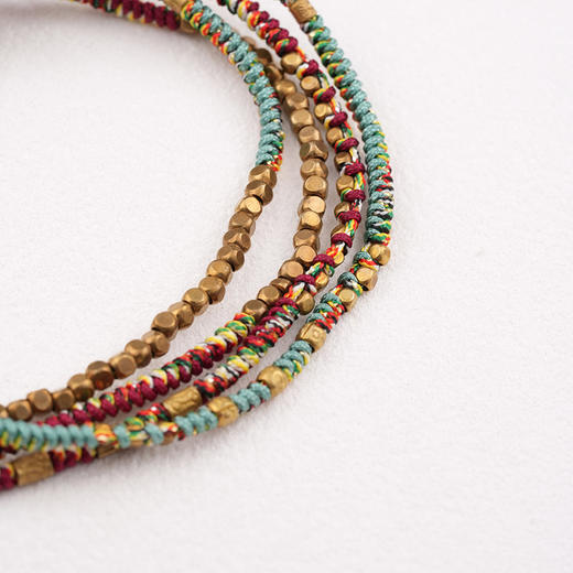 北京仓｜ROOM SERVICE-MANILLA-波尔多红 串珠 编织 多圈 手链（多种戴法）［法国设计师］ 商品图4