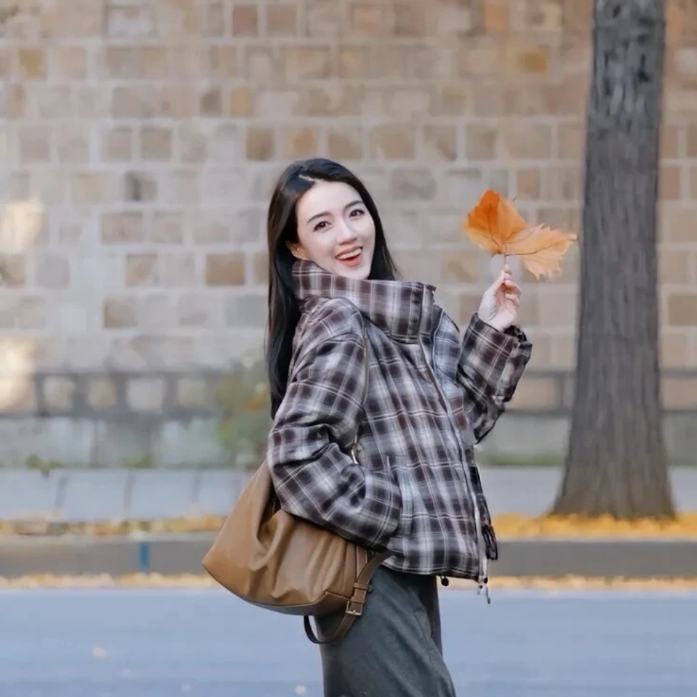 主推款 | NORNS LADY诺恩【焦糖可露思】冬季保暖外套格纹羽绒服 H25WK66730-12.16直播