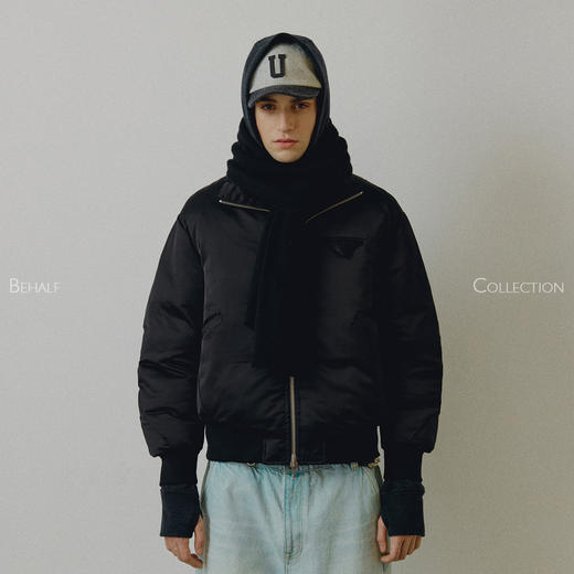 714street高端线 BEHALF 天丝缎面 磁吸纽扣 3M新雪丽 bomber棉服 商品图0