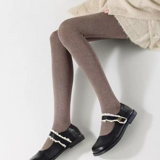 【棉质不起球❗️压力显瘦保暖】灰色加绒打底裤外穿女秋冬薄款竖条平板棉显瘦保暖棉裤加厚连裤袜。ja 商品图2