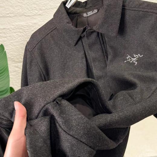 D111966男女款羊毛外套羊绒翻领商务夹克加厚保暖立领户外冲锋衣 商品图12