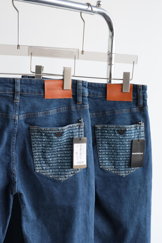 E@秋冬款 后袋水印图案 棉弹牛仔裤 NZK251 商品图4