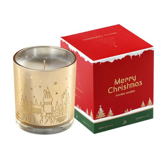 【雅风圣诞节日装饰激光镂空】氛围摆件无烟大豆蜡高级伴手礼香薰蜡烛 商品图4