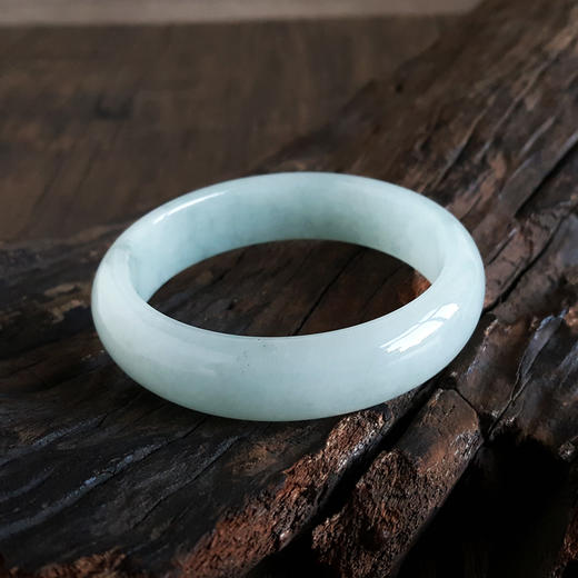 【天然正品】A货翡翠天然细腻糯种54.5号贵妃翡翠手镯54.5号（皆取最大值）女士220325AH26 商品图3