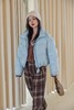 Kai & Kiera 天蓝色立领休闲棉服短款羽绒服 21613 商品缩略图2