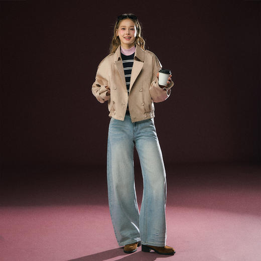 Ariseism 美式复古高级感风衣外套女秋季新款上衣 商品图3