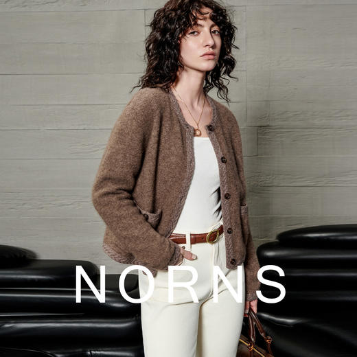 NORNS LADY诺恩【骆马绒小香】冬季新款羊驼毛毛呢大衣短款外套 H25WF73663K 商品图2