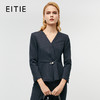 EITIE爱特爱冬季新款气质通勤收腰V领显瘦毛呢上衣8013706 商品缩略图0