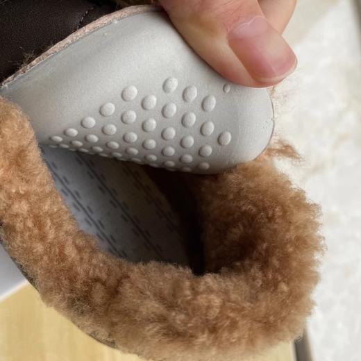 D111902羊毛头层牛皮德训鞋防滑耐磨休闲鞋女鞋 商品图3