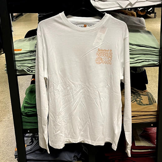Timberland/添柏岚 男士春秋印花百搭透气休闲圆领长袖T恤 商品图1