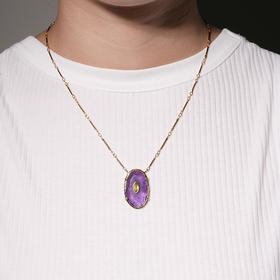 北京仓｜ROOM SERVICE-CHEEMA-紫水晶 吊坠 项链［法国设计师］