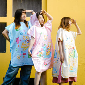 夏日系列团团速干浴袍