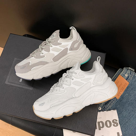 【🔥速来】【*乐源头代工厂】1：1还原❗❗原设计师！闭眼入百搭款老爹鞋~显腿长神奇，4.5cm增高鞋后跟！火星1代2代💥EVA发泡大底，鞋垫防臭抗菌~ 商品图3