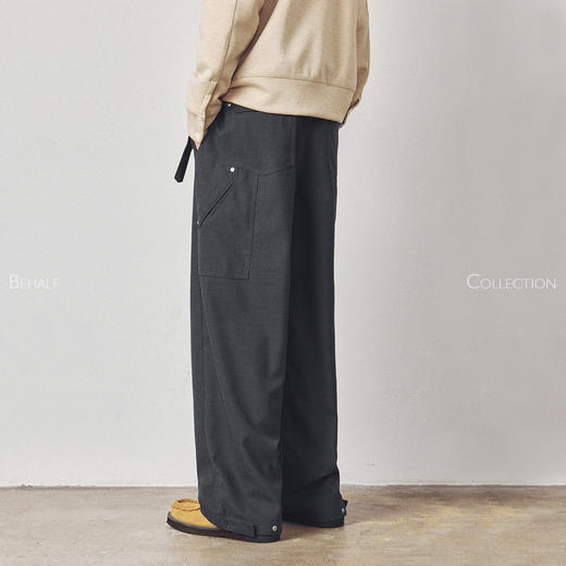 714street高端线BEHALF澳洲进口羊毛精纺R·W·S认证垂感画家西裤 商品图1