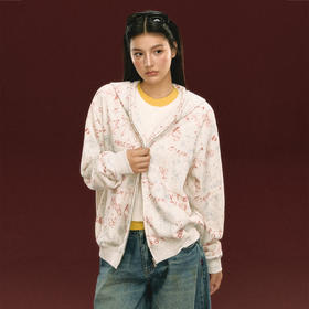 Ariseism 美式复古设计感连帽卫衣外套女秋冬新款保暖上衣