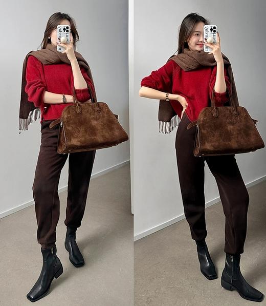 美洋同款大白鹅腹绒毛➕桑蚕丝➕绵羊毛保暖卫裤 商品图13