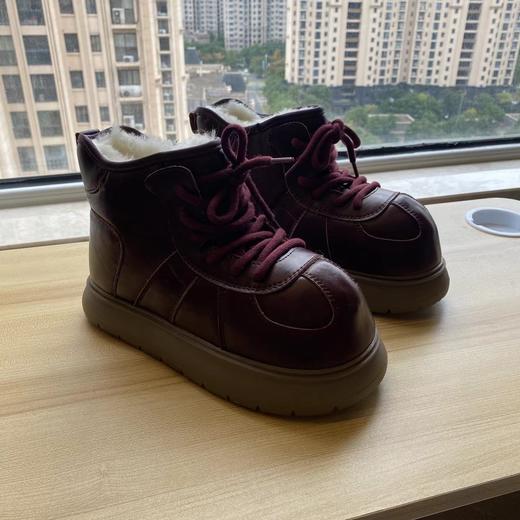 D111903卡皮巴拉丑萌款皮毛一体雪地靴加厚防水轻便保暖厚底休闲鞋 商品图6