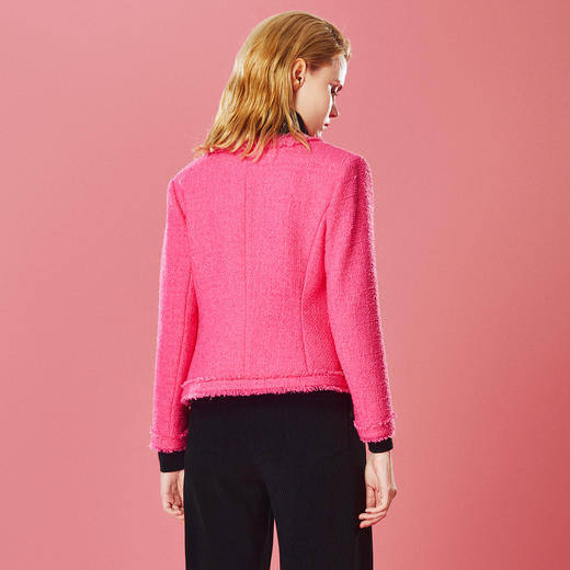 EITIE爱特爱气质小香风修身显瘦短外套冬新款8003707 商品图4