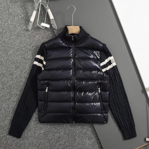 D111935男士拼接针织绗缝羽绒立领夹克外套羽绒服 商品图5