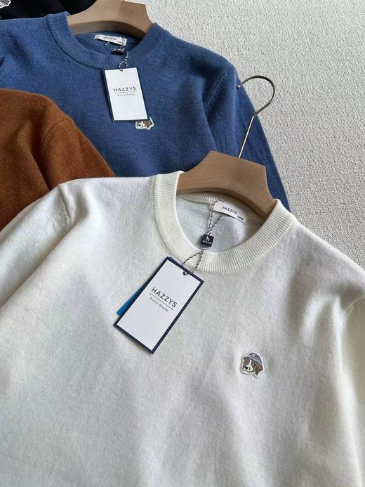 D111920秋冬新款纯色通勤上衣男保暖休闲毛衣羊绒针织衫上衣 商品图13