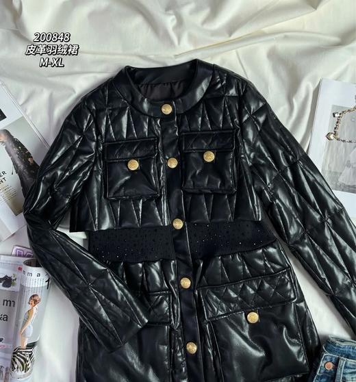 33GAG200848#皮革羽绒裙 商品图2