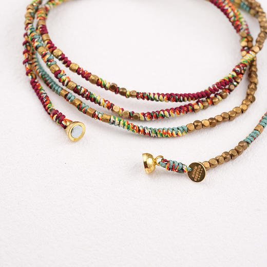 北京仓｜ROOM SERVICE-MANILLA-波尔多红 串珠 编织 多圈 手链（多种戴法）［法国设计师］ 商品图3