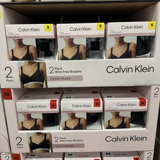 到手价198元/2个装 Calvin Klein无钢圈舒适文胸2件装 美国代购，无中文标签，介意慎拍 商品图5