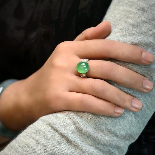 “泓”18k翡翠戒指 商品图1