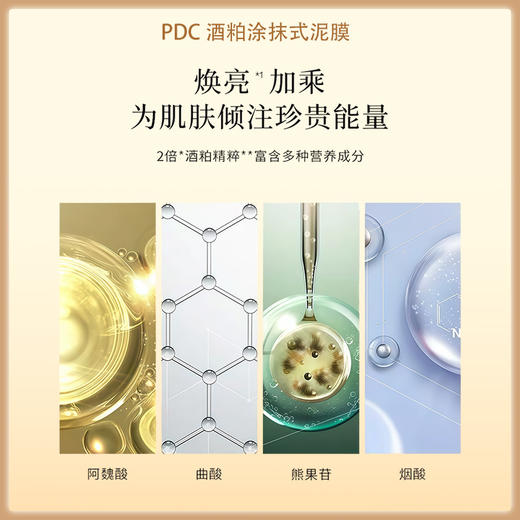 PDC酒粕面膜涂抹式泥膜美白提亮肤色改善暗沉 170g【BS】 商品图7