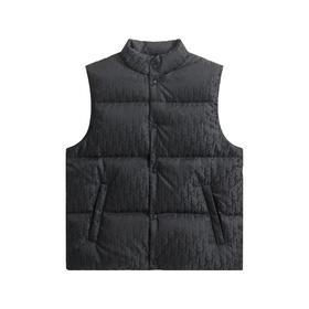 男款印花羽绒马甲he010