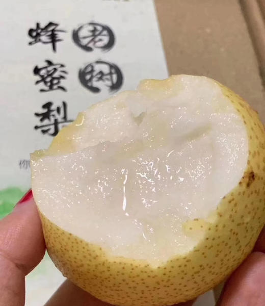 蜂糖梨，秋燥润肺梨，梨是一种水分很多的水果，也是润肺zhike的食物。含有大量的果胶、果酸、维生素B、C等，每天吃一个梨，可以有效地润泽肺部，预防呼吸道ganran。5斤/箱，8-11粒 商品图0