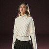 Ariseism 美式复古加厚白色高领针织衫女秋冬新款上衣套头毛衣 商品缩略图0