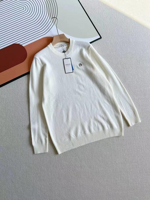 D111920秋冬新款纯色通勤上衣男保暖休闲毛衣羊绒针织衫上衣 商品图7