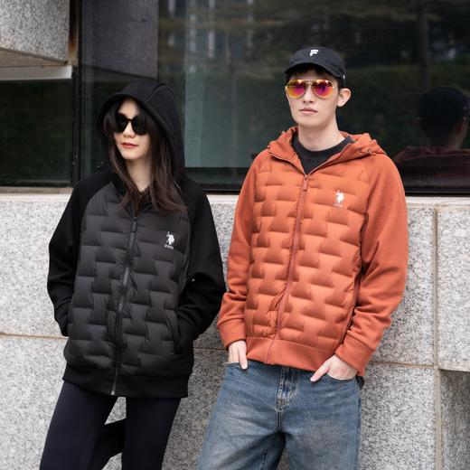 U.S.POLO ASSN都市格纹90白鸭绒轻羽绒 | 轻薄保暖又利落有型，穿上痞帅有格调，男女同款 商品图1