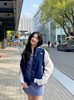 D111959呢子皮机绗棉拼接设计刺绣logo外套夹克 商品缩略图8