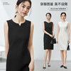 【内购】时尚优雅别致小V领型遮副乳收腰无袖连衣裙-142L55656 商品缩略图3