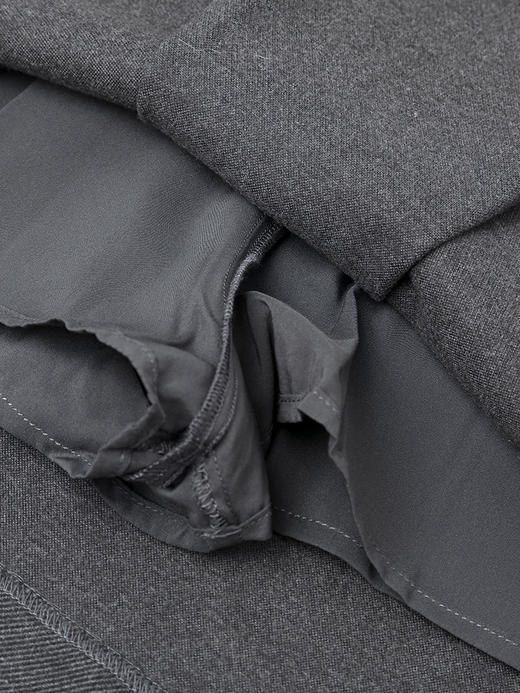 秋冬新款深灰色高腰百褶裙 学院风短款 A 字裙 显瘦减龄 JK 风半身裙 商品图4