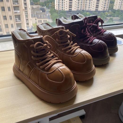 D111903卡皮巴拉丑萌款皮毛一体雪地靴加厚防水轻便保暖厚底休闲鞋 商品图1