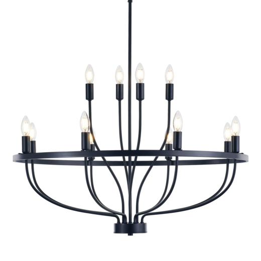 美国 美式复古枝形铁艺吊灯 12灯头（不含灯泡） 商品图7