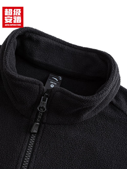 超级安踏户外抓绒两件套女秋冬保暖防泼水徒步通勤运动夹克外套162546610U 商品图7