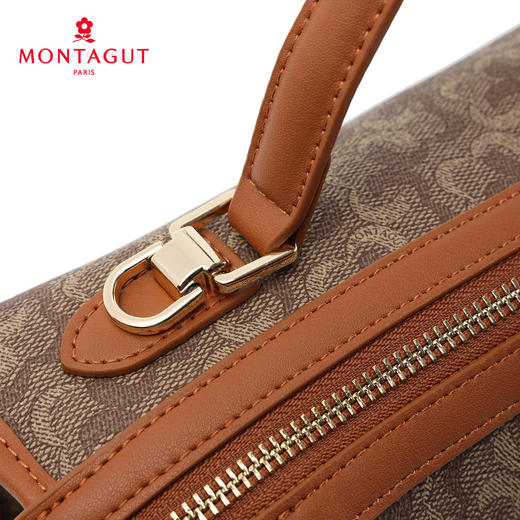 梦特娇女士精致PVC百搭单肩包时尚斜挎包可爱老花手提包 商品图6