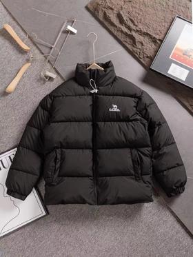 D111951秋冬新品立领刺绣logo羽绒棉服男女同款