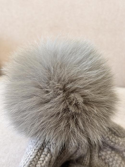 MAISON COVET 纯山羊绒毛球便帽 商品图3